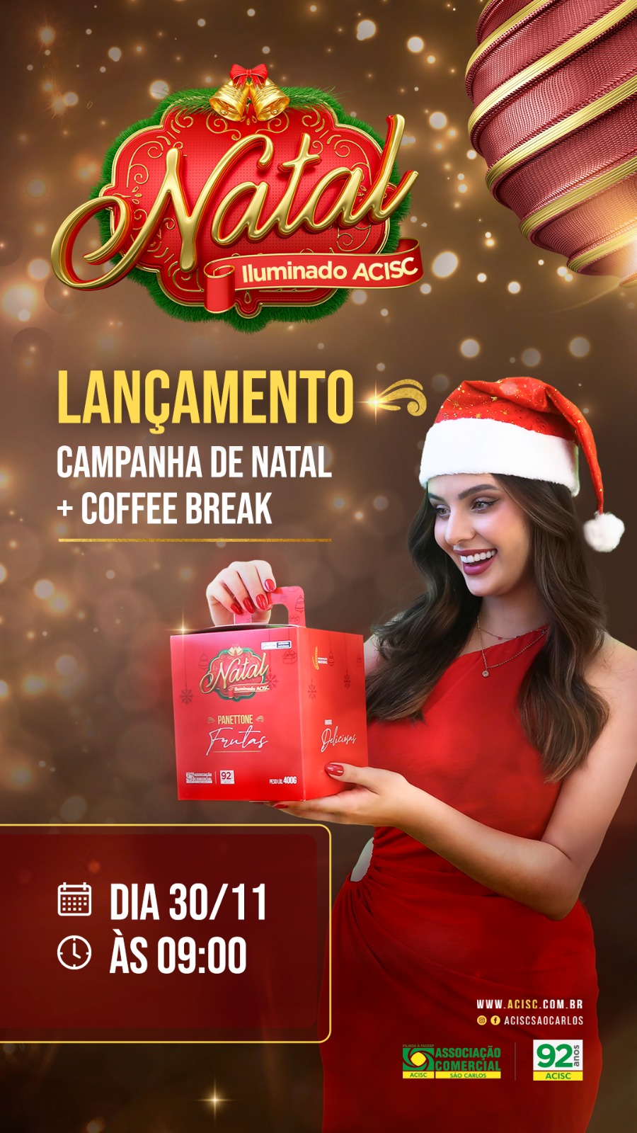 A Campanha De Natal Da ACISC Comando VP