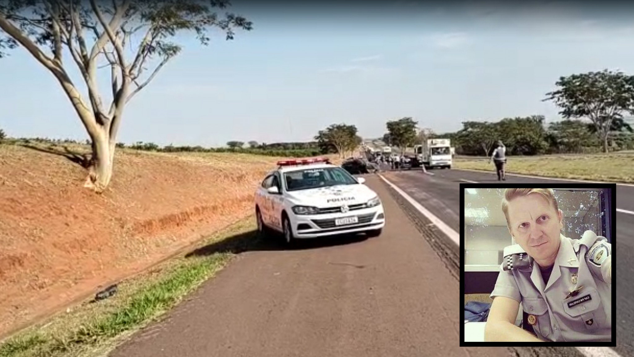 Capitão Da Polícia Rodoviária Morre Ao Colidir Viatura Na Wl Comando Vp 3358