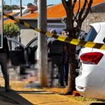 Homem armado com uma grande faca tenta invadir casa para matar ex-mulher e acaba morto pela PM