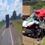 Acidente entre carro e ambulância do SAMU deixa três pessoas mortas