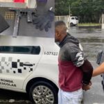 Perseguição policial acaba em acidente e criminoso com perna fraturada