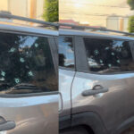 Briga de trânsito acaba com carro crivado de bala
