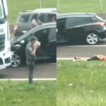 Indivíduo foge da PM na contramão e colide em caminhão