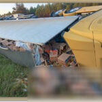 Caminhão carregado com óleo tomba na rodovia Washington Luís