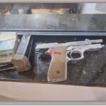 PM detém homem por violência doméstica e apreende pistola e munições