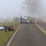 Acidente de moto mata pai e deixa filho em estado grave