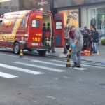 Carro e moto colidem no Centro de São Carlos e mulher fica ferida
