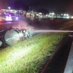 Acidente entre carreta e carro é registrado na rodovia Washington Luís