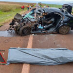 Motorista morre ao colidir frontalmente com caminhão