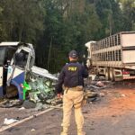 Tragédia: acidente entre micro-ônibus e carreta deixa 22 mortos