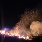 Incêndio em entulhos provoca fumaça e incomoda moradores de Santa Eudóxia